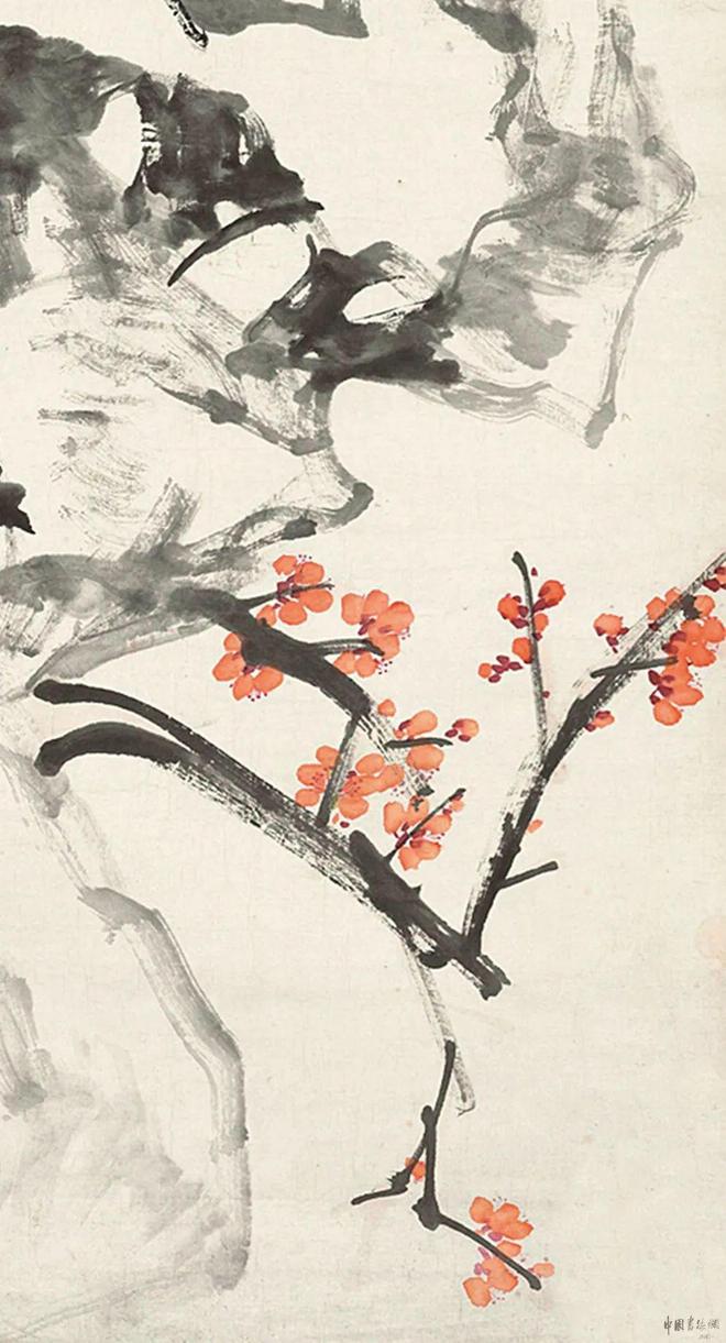 任颐《孔雀迎春》 历代国画 第4张
