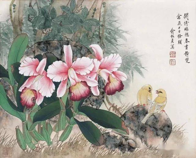 当代工笔花鸟画“女状元”—— 俞致贞 名人名家 第41张