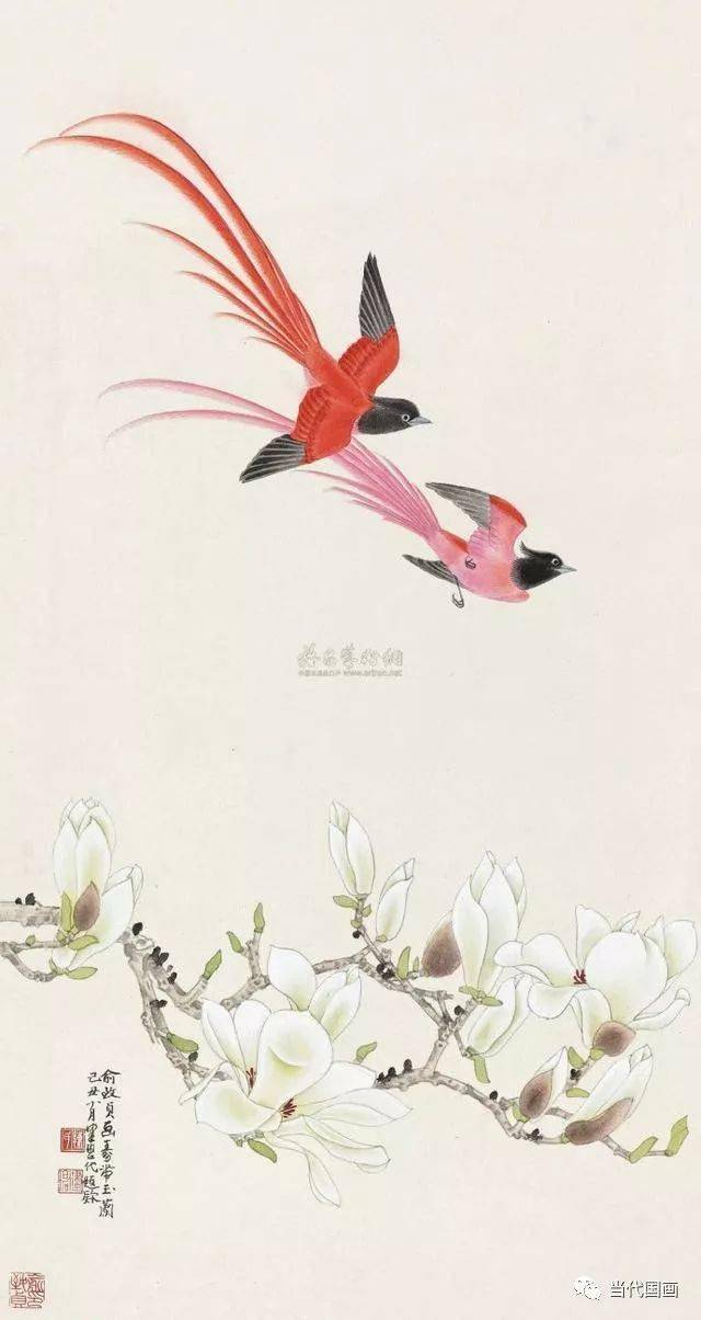 当代工笔花鸟画“女状元”—— 俞致贞 名人名家 第32张