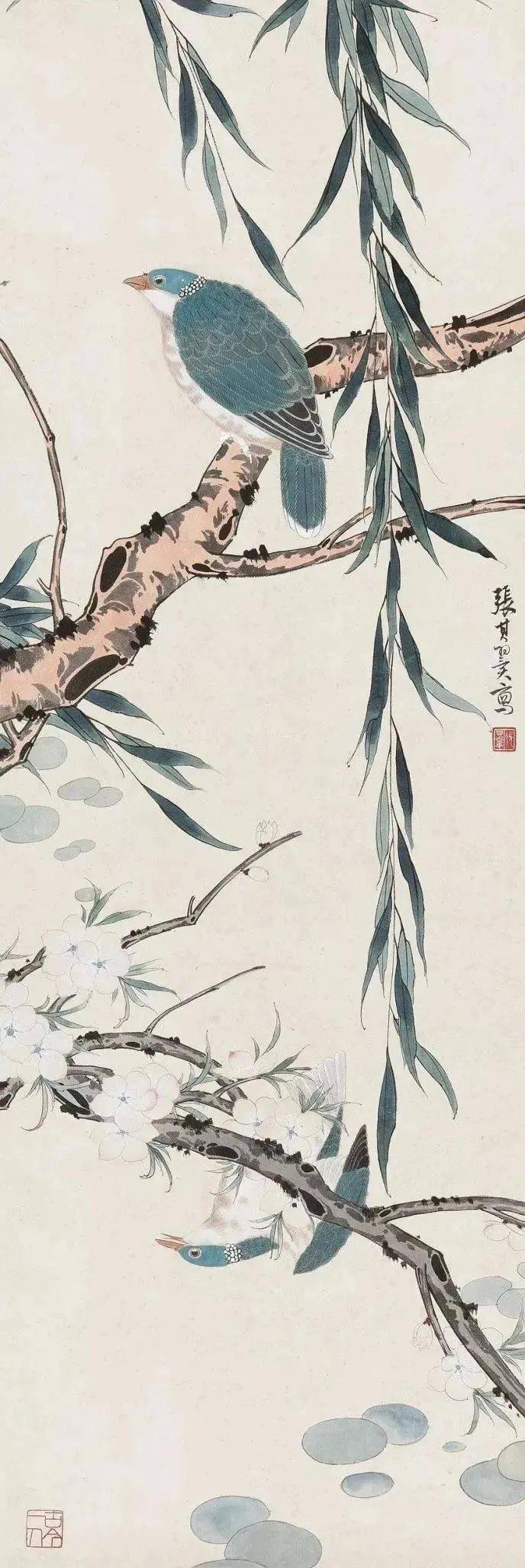 中国杰出的花鸟画家张其翼花鸟画作品赏析 名人名家 第13张