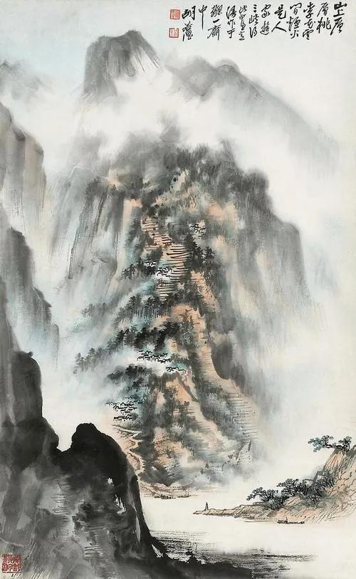 当代山水画大家胡若思山水画欣赏 名人名家 第9张