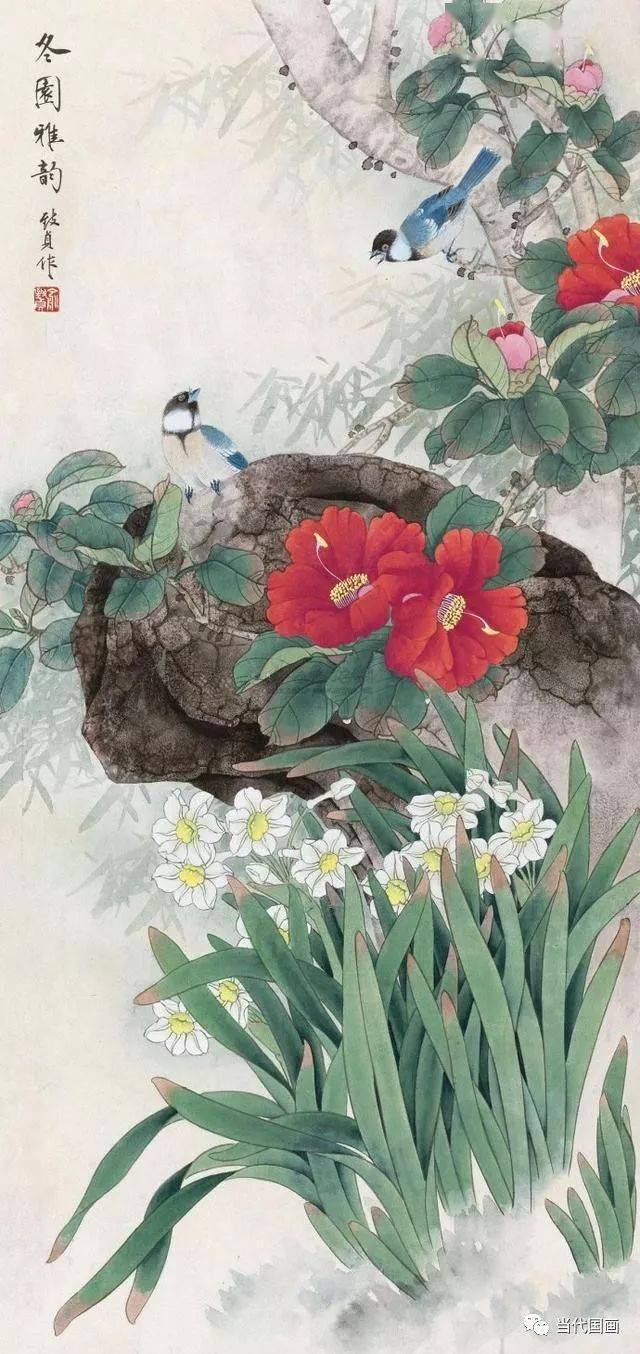 当代工笔花鸟画“女状元”—— 俞致贞 名人名家 第10张