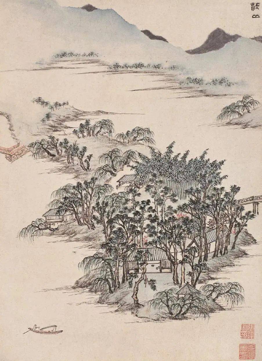 张复《西林园景图册》 历代国画 第9张