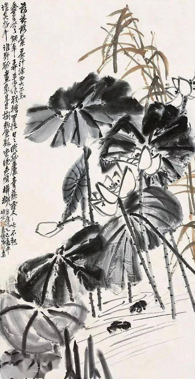 吴昌硕的画荷笔墨搭配，相得益彰 名人名家 第27张