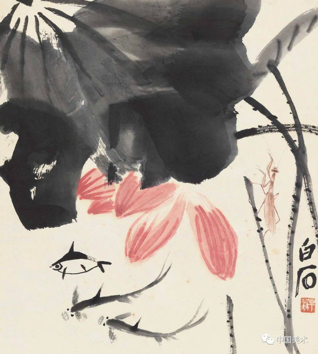 齐白石之荷，满满的夏意 名人名家 第9张