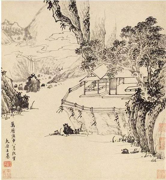 王綦《田园诗意册》 历代国画 第2张