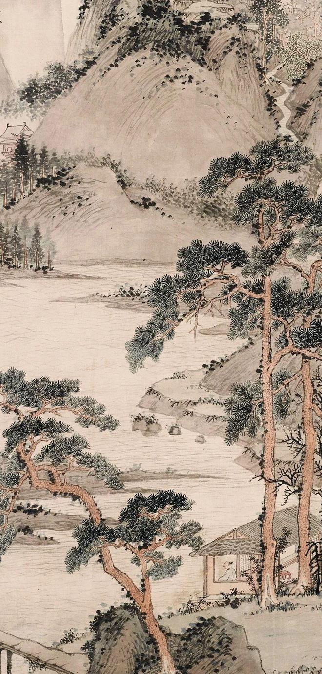 沈周《清江幽居图》 历代国画 第3张