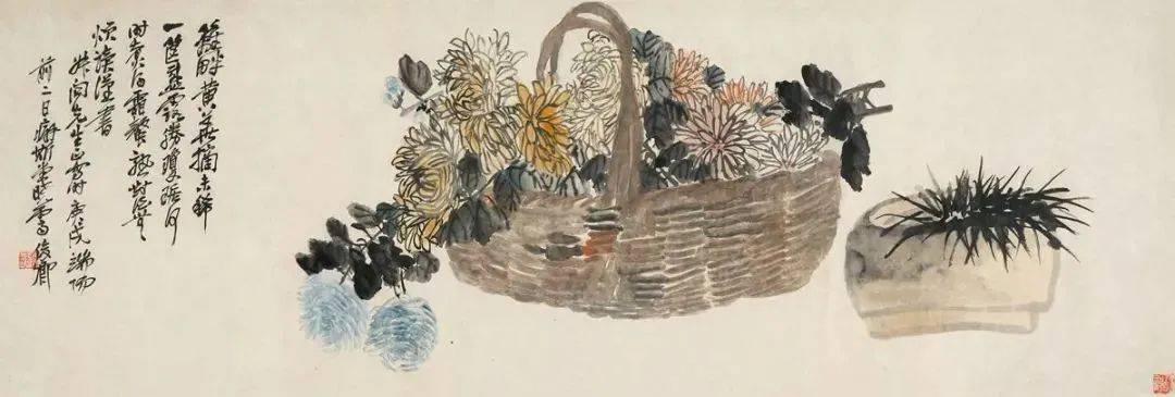 吴昌硕画菊花，大朴大雅 名人名家 第29张
