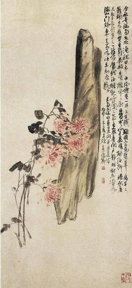 吴昌硕笔下的菊花 名人名家 第28张
