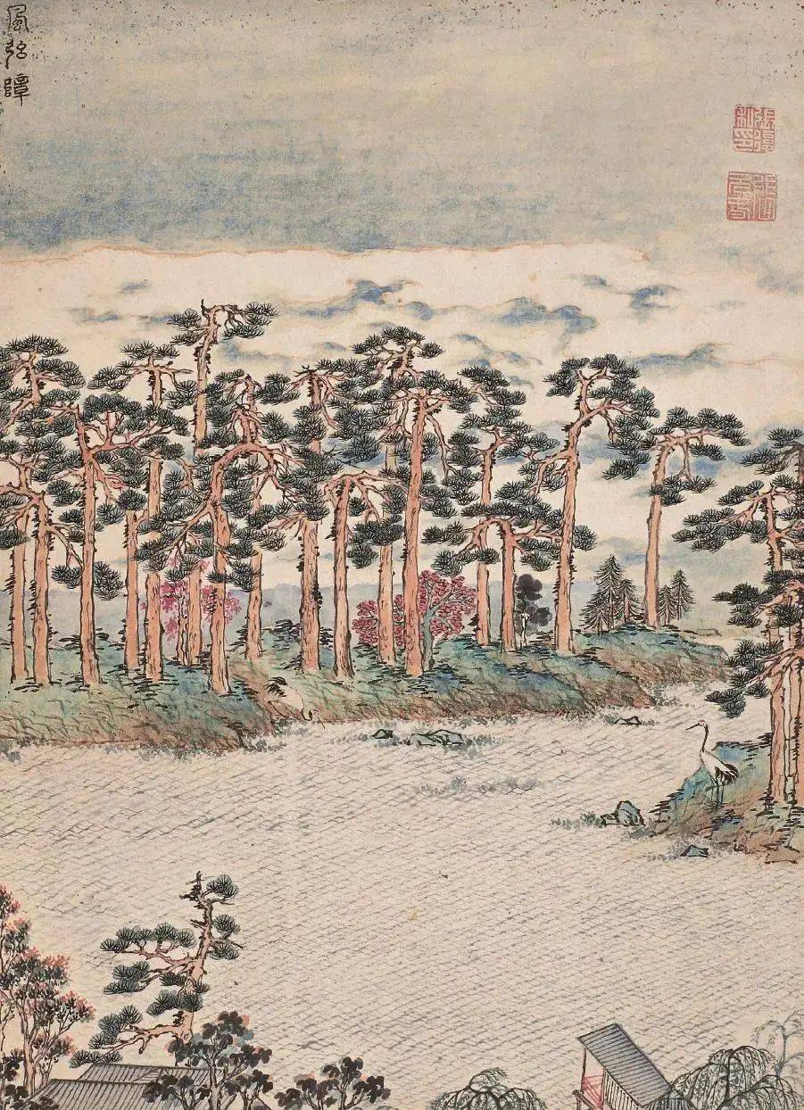 张复《西林园景图册》 历代国画 第4张