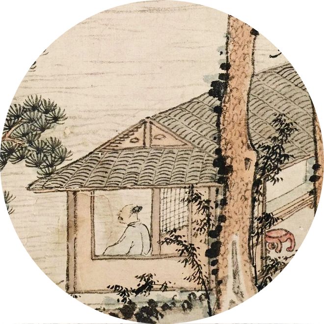 沈周《清江幽居图》 历代国画 第5张