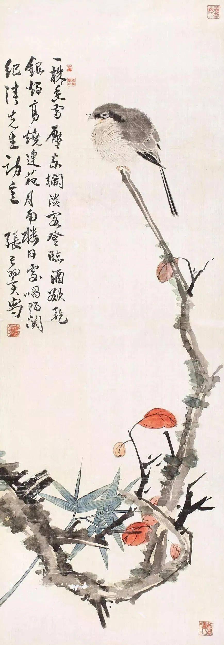 中国杰出的花鸟画家张其翼花鸟画作品赏析 名人名家 第17张