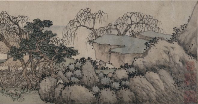 沈周 《柴桑招隐图》 历代国画 第4张