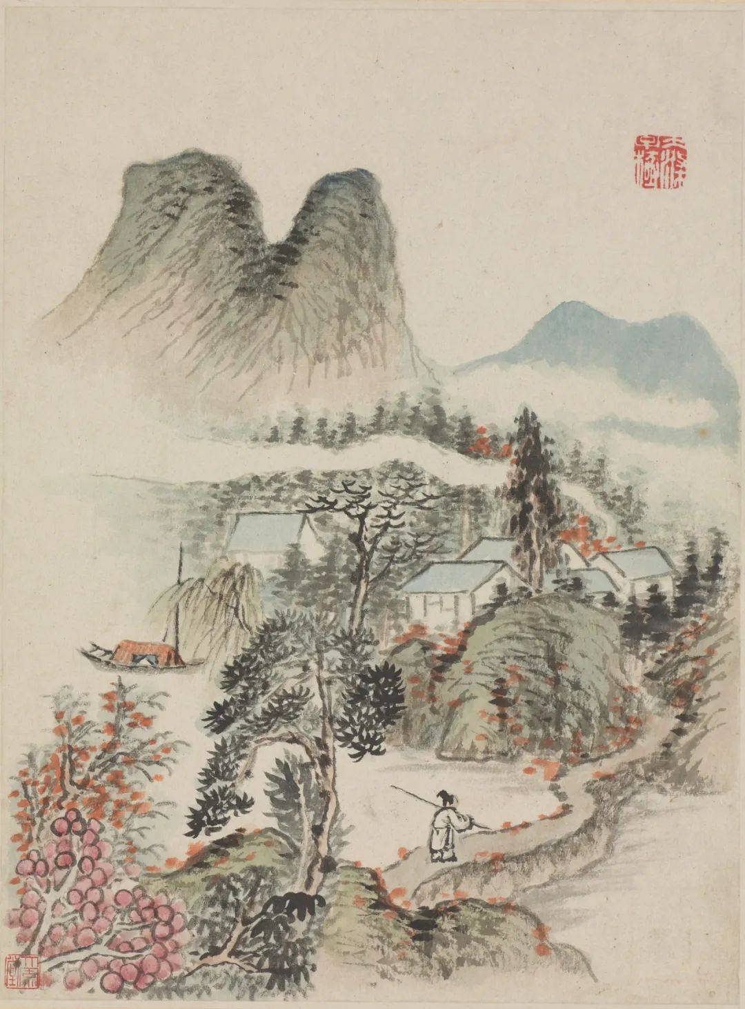 石涛《写枝山诗意册》 历代国画 第11张