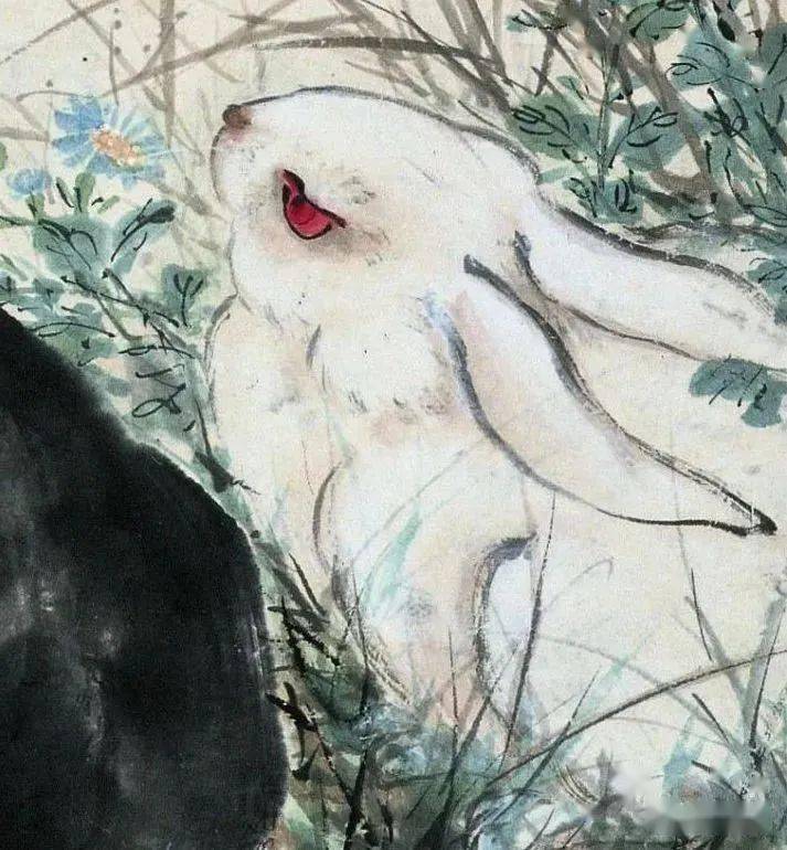 王雪涛、刘旦宅画的吉祥兔！ 名人名家 第3张