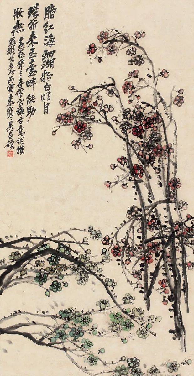 吴昌硕笔下的梅花，孤傲如侠客 名人名家 第25张