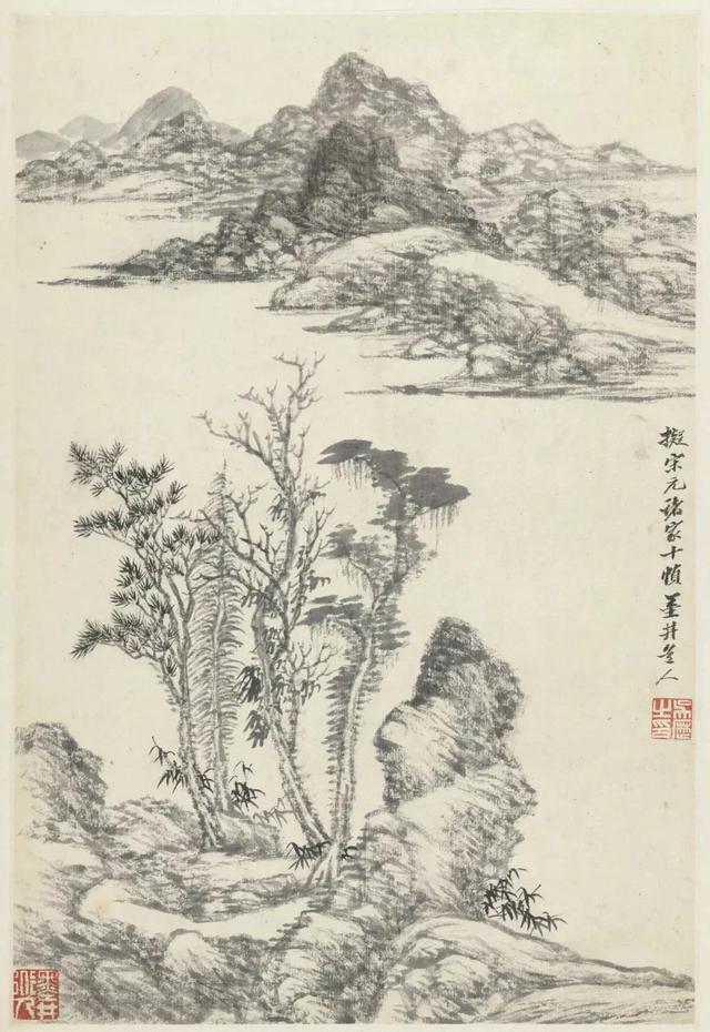 清六家吴历笔下山水画 名人名家 第1张