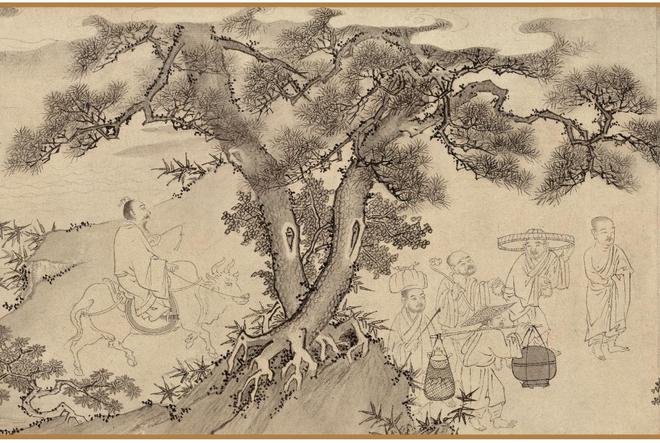 陈鉴如《竹林大士出山图卷》 历代国画 第9张