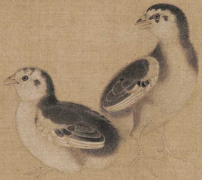 李迪《鸡雏待饲图页》 历代国画 第3张