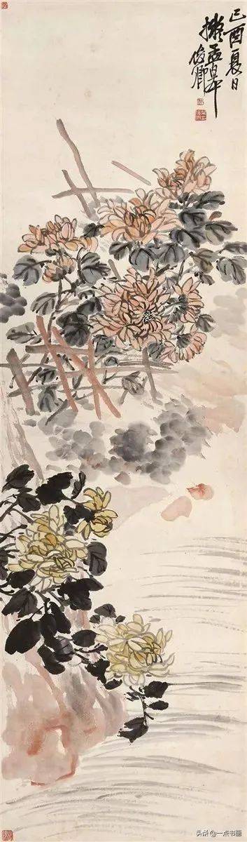 吴昌硕画菊花，大朴大雅 名人名家 第24张