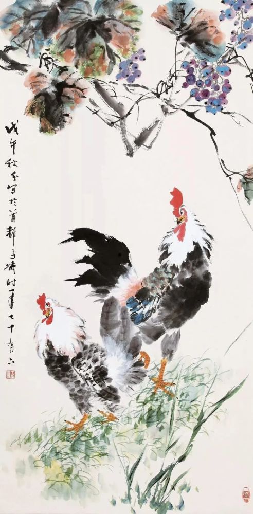 王雪涛画葡萄，令人垂涎 名人名家 第15张