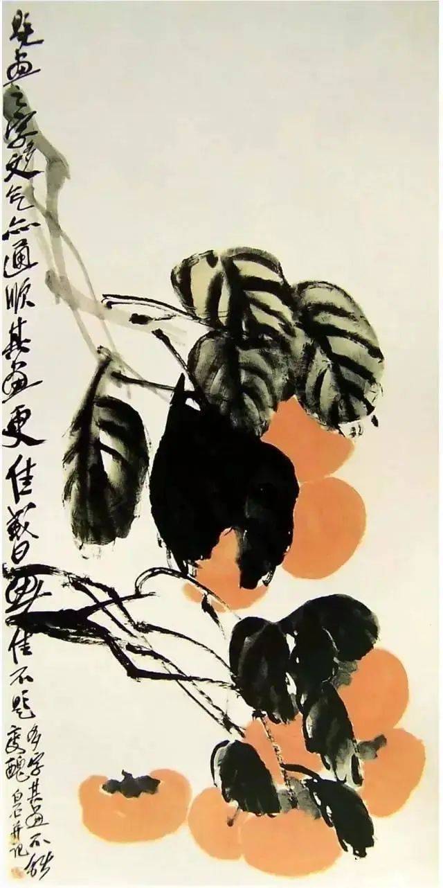 齐白石笔下的白菜、丝瓜、葡萄、石榴、荔枝、柿子，哪样最出彩！ 名人名家 第36张