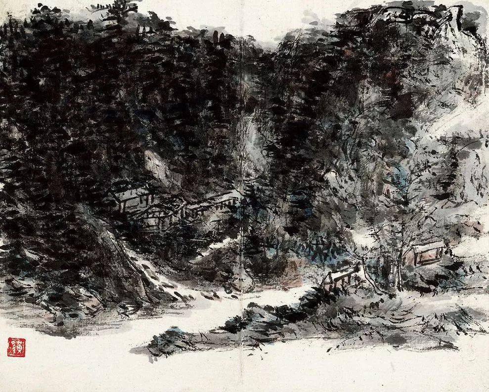 黄宾虹：蜀游峨眉山水册 名人名家 第3张