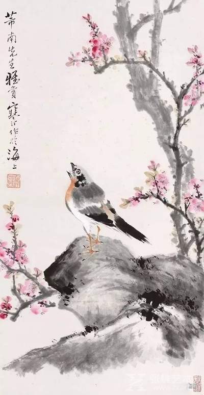 齐白石、张大千、黄宾虹等近代名家画桃花，分外妖娆 名人名家 第17张