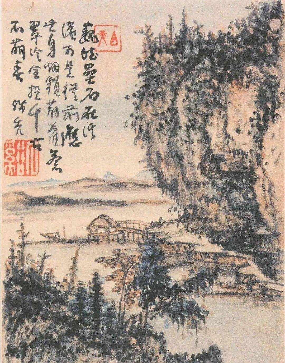 髡残论画：从来泼墨是抛空，唾落成花默默中 名人名家 第20张