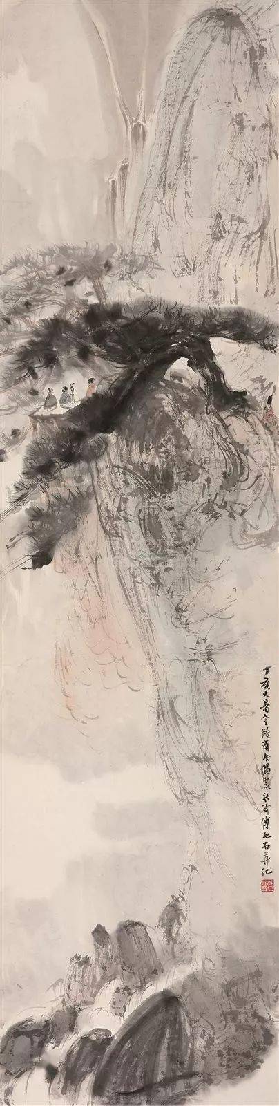 傅抱石——独创水景、雨景和抱石皴画法，山水画革新的又一巅峰 名人名家 第30张