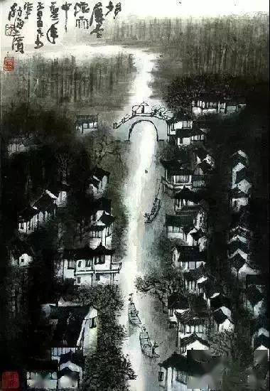 傅抱石——独创水景、雨景和抱石皴画法，山水画革新的又一巅峰 名人名家 第23张