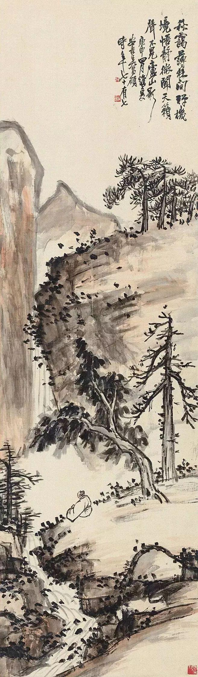 吴昌硕 燥中带润，润中带燥的笔道，很是让人佩服。 名人名家 第26张