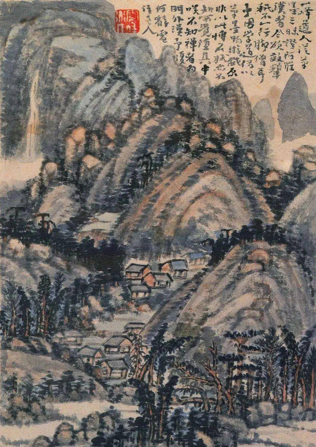 髡残论画：从来泼墨是抛空，唾落成花默默中 名人名家 第12张