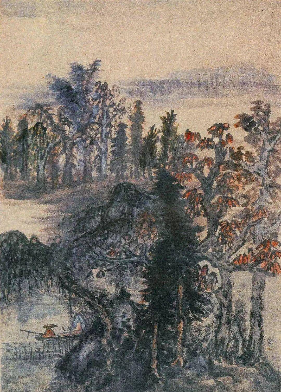 髡残论画：从来泼墨是抛空，唾落成花默默中 名人名家 第16张
