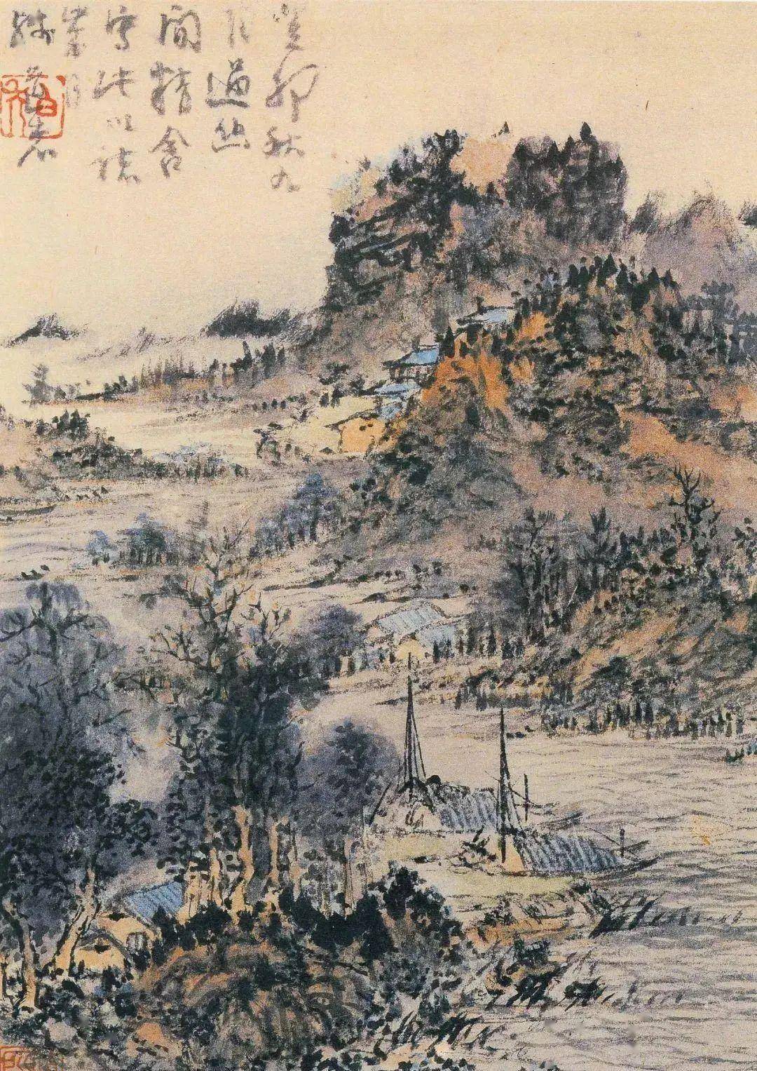 髡残论画：从来泼墨是抛空，唾落成花默默中 名人名家 第8张
