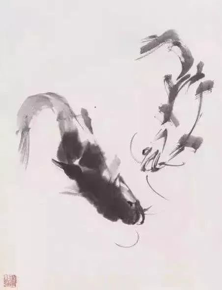 黄胄画鱼,寥寥几笔,墨韵淋漓! 名人名家 第15张-墨韵书香 黄胄画鱼,寥寥几笔,墨韵淋漓! 名人名家 第15张