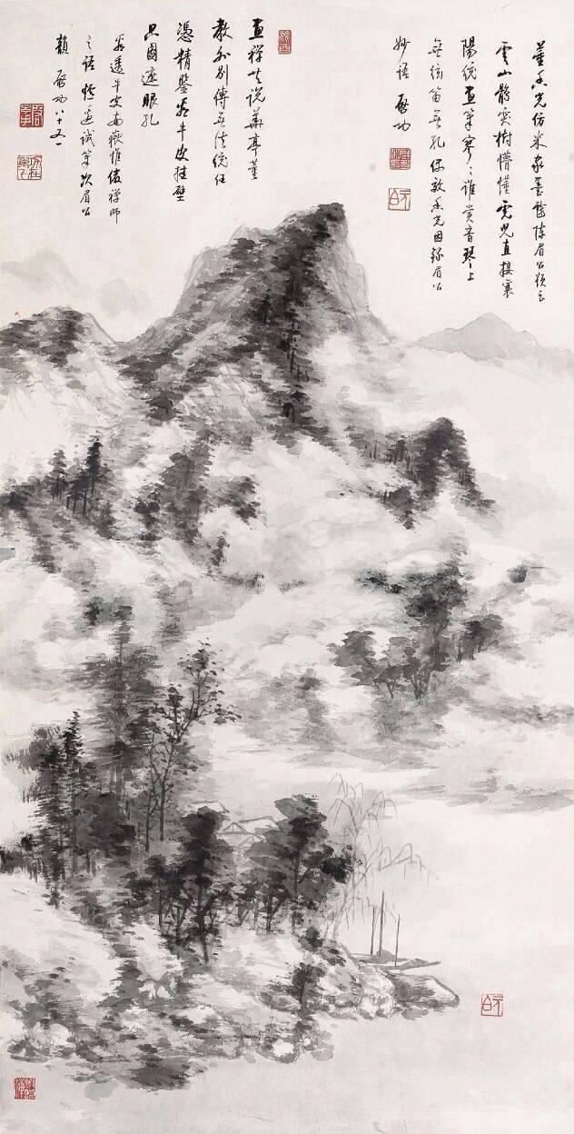 启功山水画，大开眼界！ 名人名家 第4张