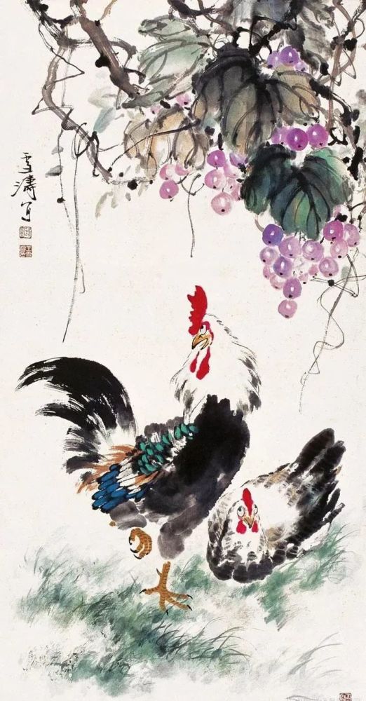王雪涛画葡萄，令人垂涎 名人名家 第4张