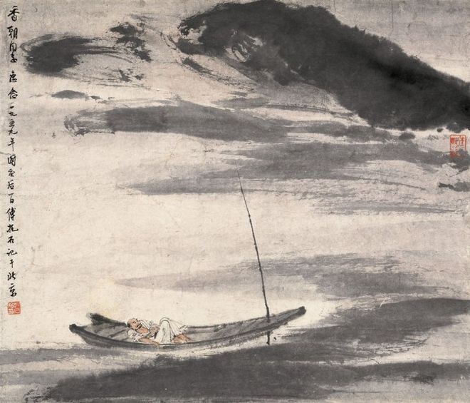 傅抱石——独创水景、雨景和抱石皴画法，山水画革新的又一巅峰 名人名家 第10张
