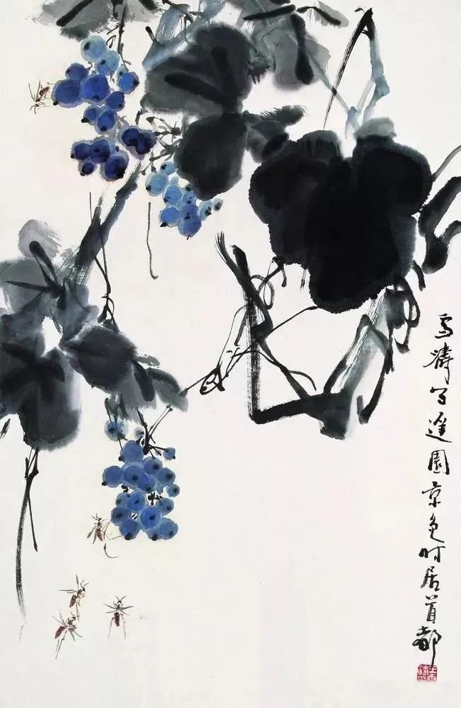 王雪涛画葡萄，令人垂涎 名人名家 第9张