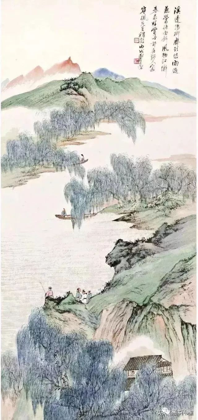 民国海上画坛大师画柳第一绝 名人名家 第7张