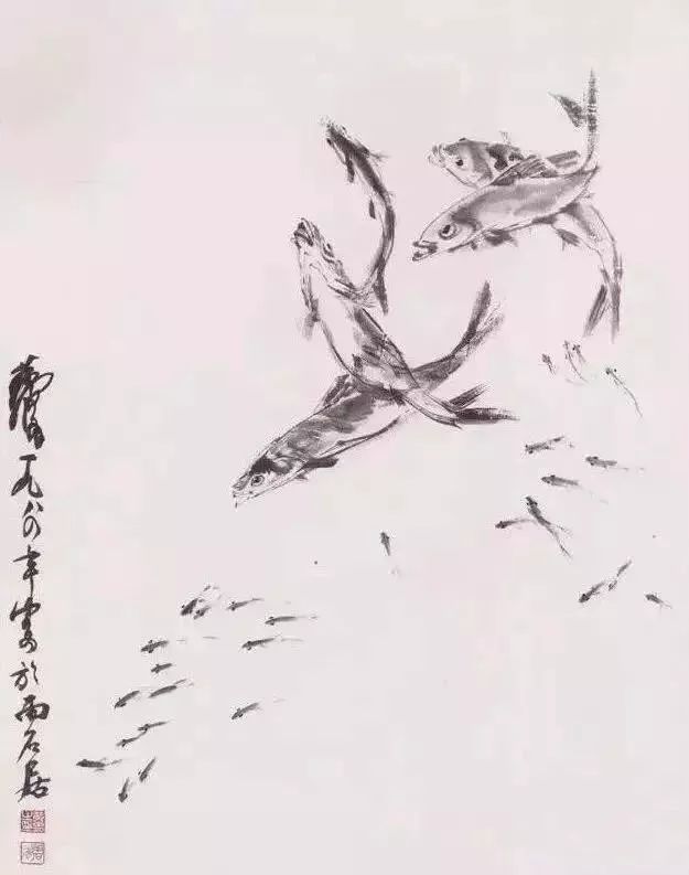黄胄画鱼,寥寥几笔,墨韵淋漓! 名人名家 第13张-墨韵书香 黄胄画鱼,寥寥几笔,墨韵淋漓! 名人名家 第13张