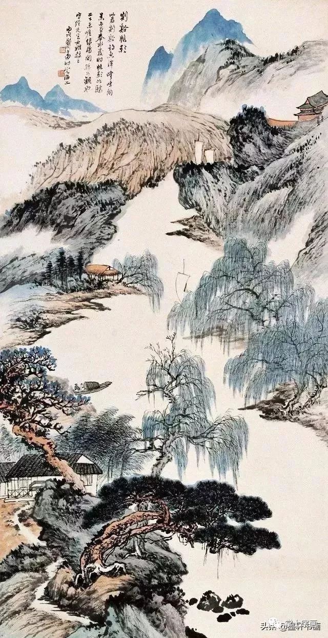 民国海上画坛大师画柳第一绝 名人名家 第11张