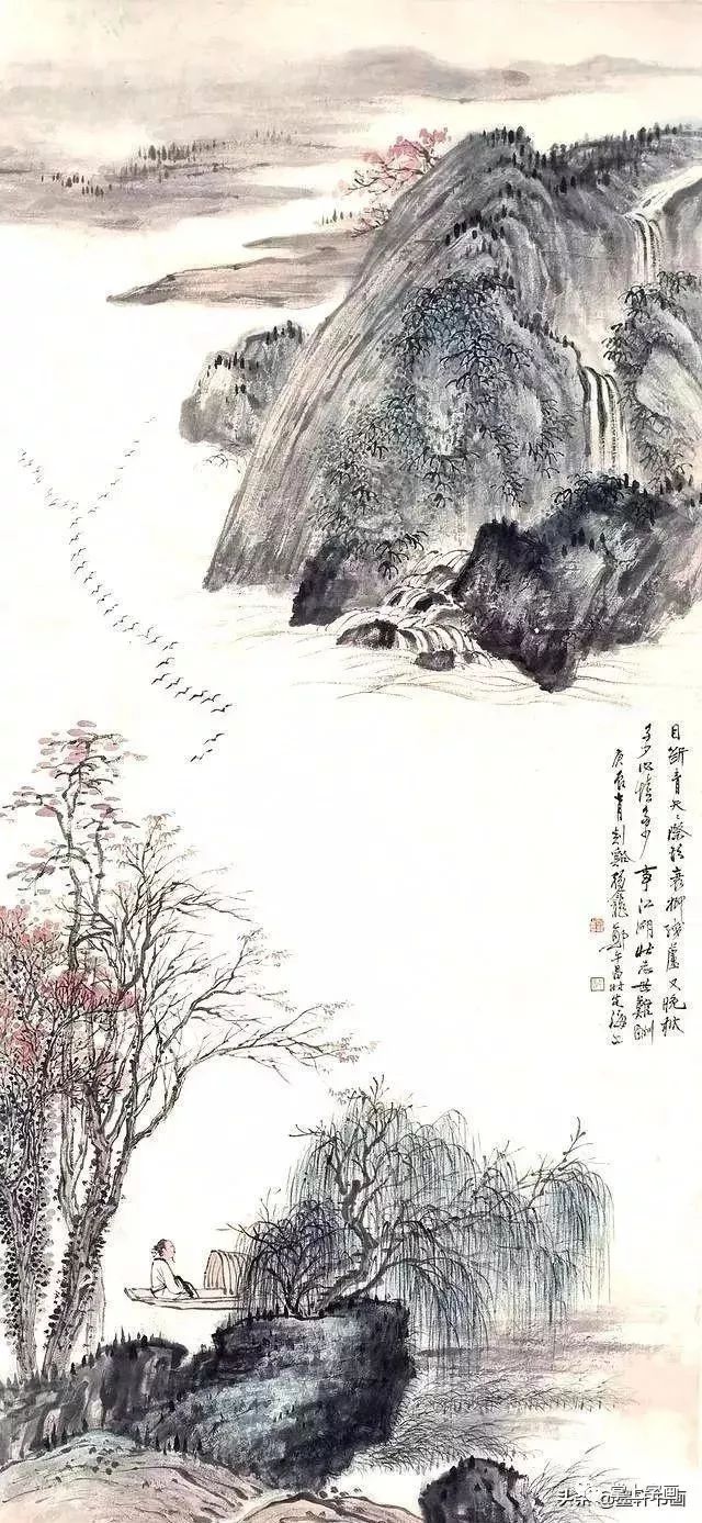 民国海上画坛大师画柳第一绝 名人名家 第9张