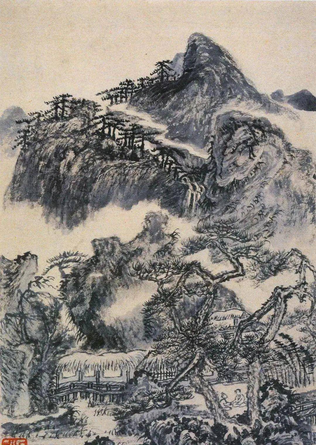 髡残论画：从来泼墨是抛空，唾落成花默默中 名人名家 第17张