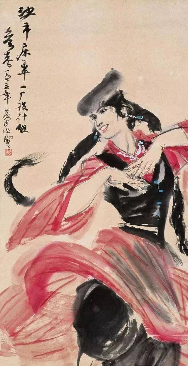 黄胄画的《浴女图》，说好的驴子呢…… 名人名家 第16张