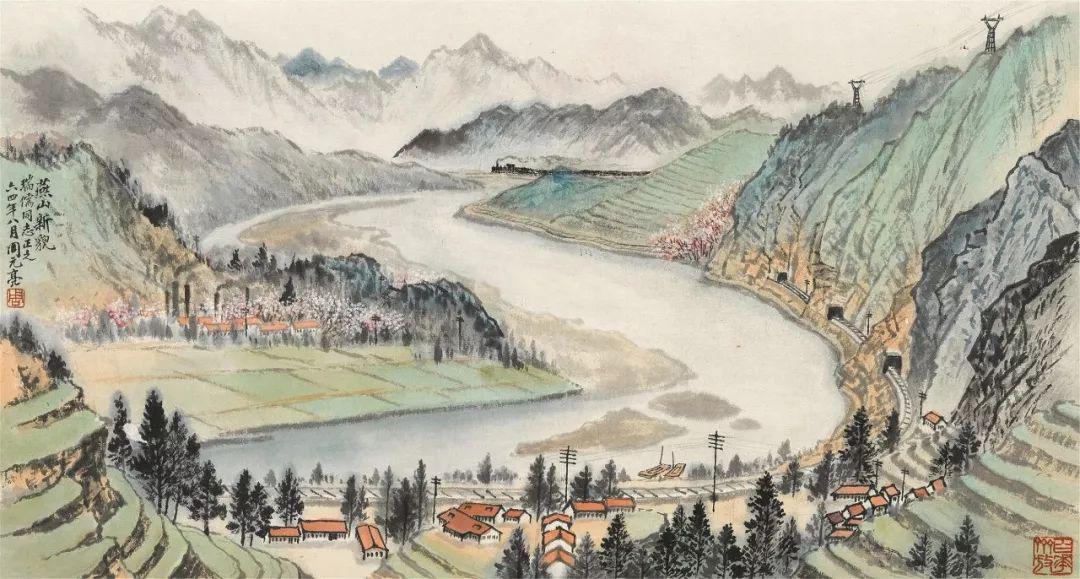 周元亮笔下的山水画，满满的生活气息 名人名家 第22张