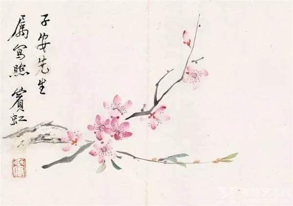 齐白石、张大千、黄宾虹等近代名家画桃花，分外妖娆 名人名家 第7张