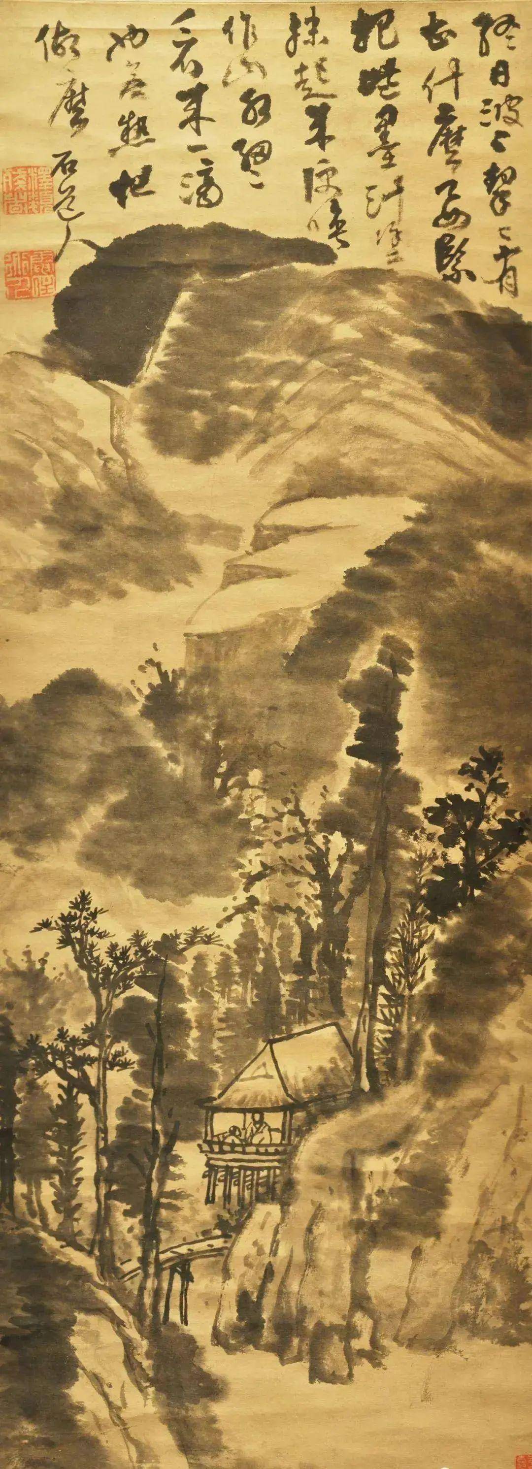 髡残论画：从来泼墨是抛空，唾落成花默默中 名人名家 第3张