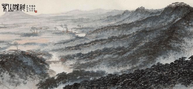 傅抱石——独创水景、雨景和抱石皴画法，山水画革新的又一巅峰 名人名家 第37张